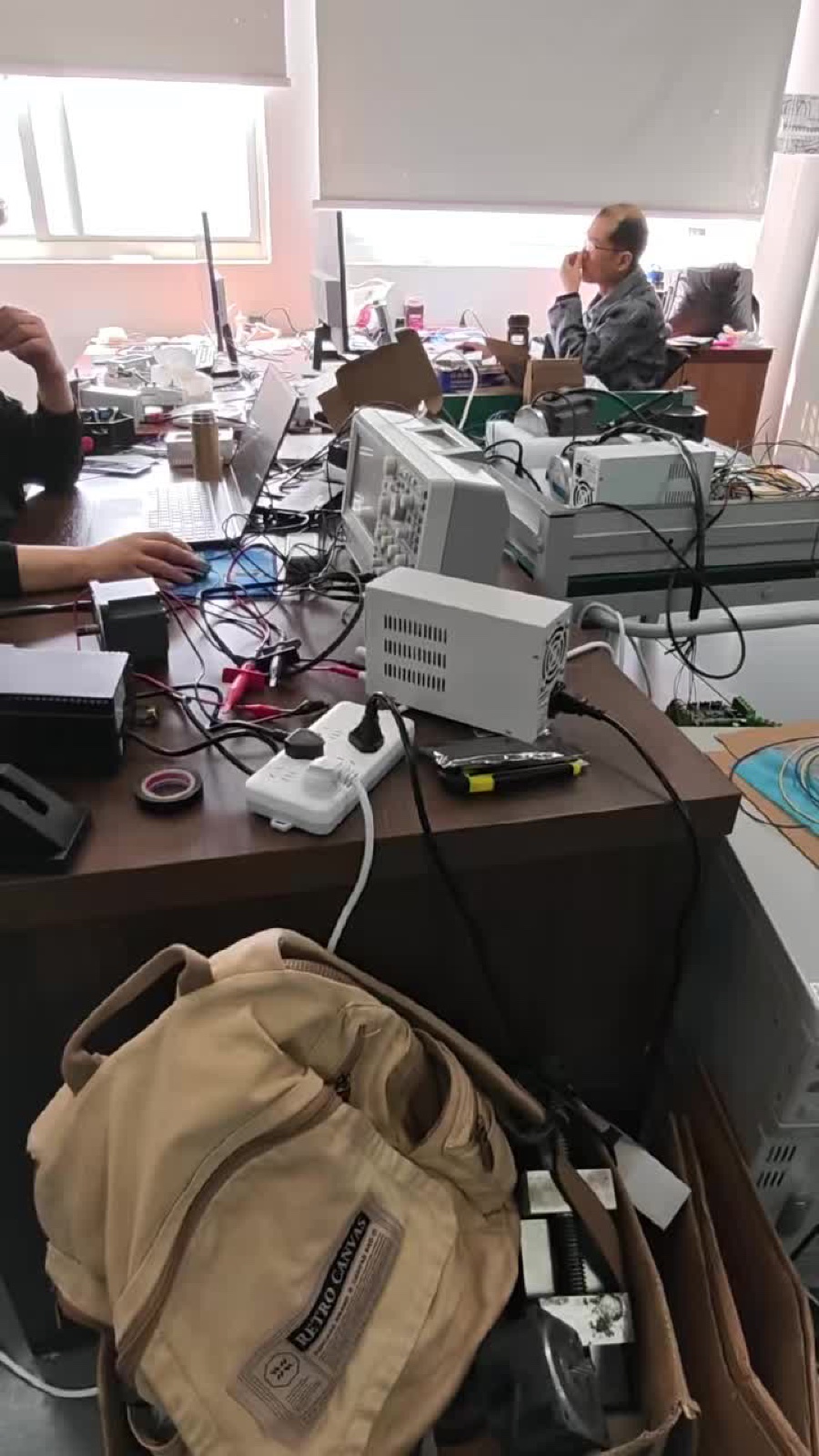 BLDC servo motor on R&D test bench at Shenghe factory