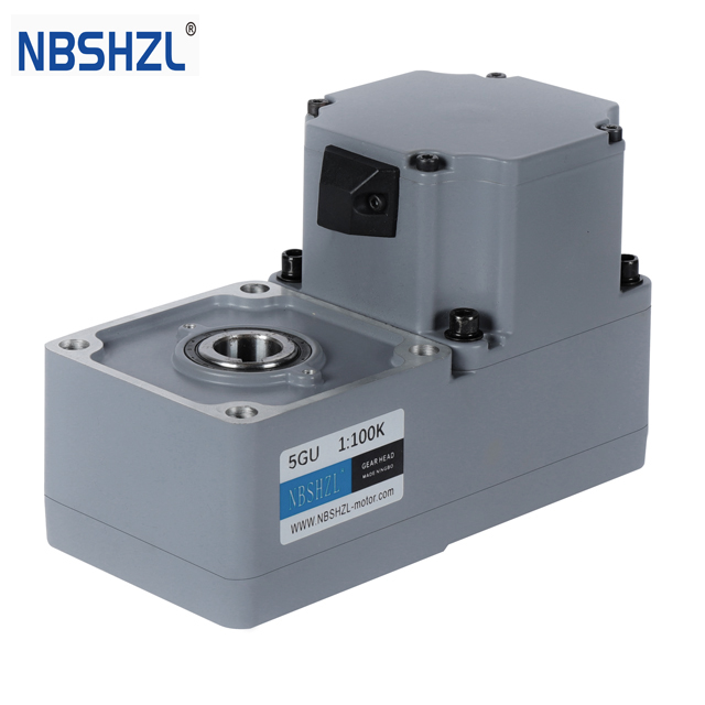 Shenghe BL90 48V 400W BLDC gear motor — L-type housing with 20mm hollow output shaft